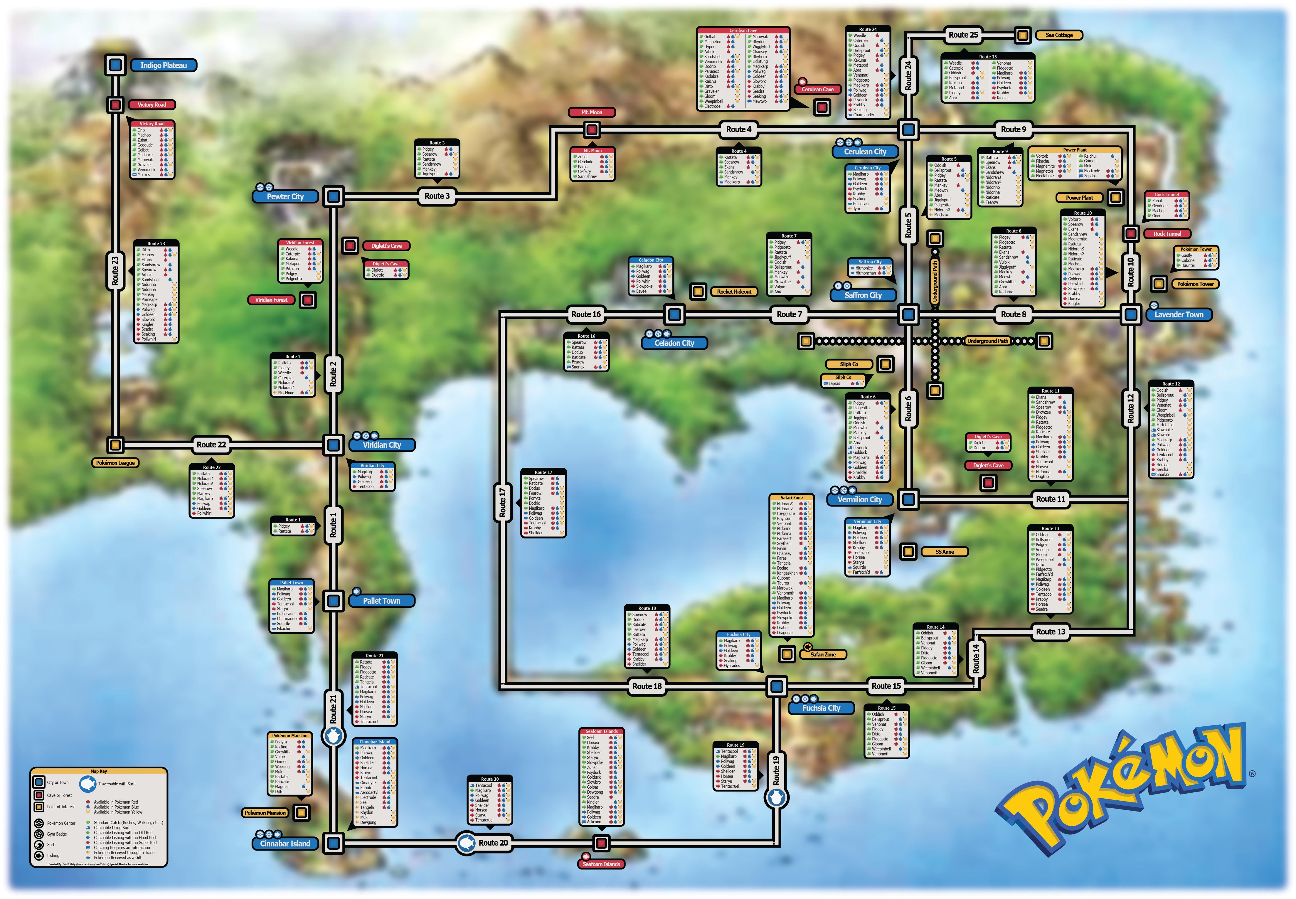 Where to Capture-Catch Ditto in Pokemon Firered, Leafgreen 